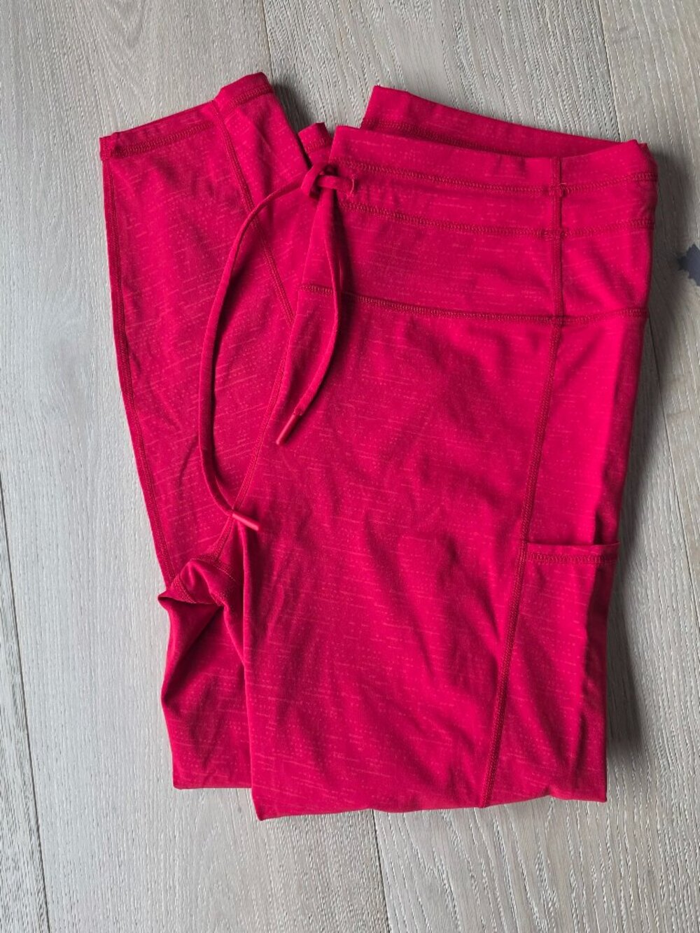 ZYIA Red Lined Battleship Pocket Drawstring Luxe 7/8 24"